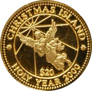 20 Dollars Angel in flight reverse image