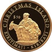 50 Dollars Christmas Island, Kiribati, 2005 reverse image