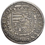 ¼ Thaler - Ferdinand II of Tyrol, Austria, 1577-1595 reverse image