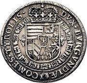 ¼ Thaler - Ferdinand Charles Hall, Austria, 1654 reverse image