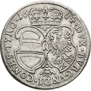 15 Kreuzers - Sigismund Franz Hall, Austria, 1664 reverse image