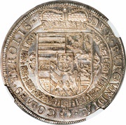 ½ Thaler - Ferdinand Charles, Austria, 1654 reverse image