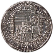 1 Thaler - Ferdinand II of Tyrol Hall, Austria, 1577-1595 reverse image