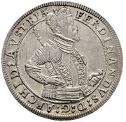 1 Thaler - Ferdinand II of Tyrol Hall obverse image