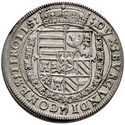 1 Thaler - Ferdinand II of Tyrol Hall, Austria, 1577-1595 reverse image