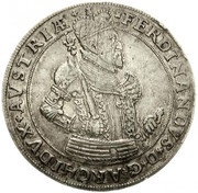 1 Thaler - Ferdinand II of Tyrol Hall obverse image