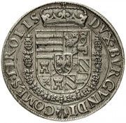 1 Thaler - Ferdinand II of Tyrol Hall, Austria, 1577-1595 reverse image
