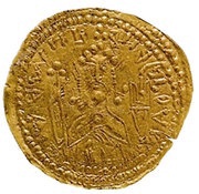 Zlatnik Vladimir the Great, Type I obverse image