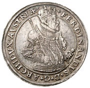 1 Thaler - Ferdinand II of Tyrol Hall obverse image