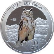 10 Som Eurasian Eagle owl reverse image