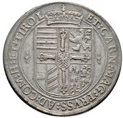 1 Thaler - Maximilian III Hall, Austria, 1618 reverse image