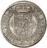 1 Thaler - Ferdinand Charles Hall, Austria, 1622 reverse image