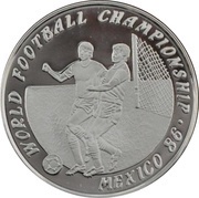 50 Kip World Cup, Laos, 1988 reverse image