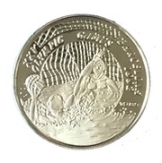 50 Kip Summer Olympics - Water Polo; Frosted water, Laos, 1989 reverse image