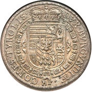 1 Thaler - Ferdinand Charles, Austria, 1654 reverse image