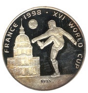 50 Kip World Cup Soccer - France, Laos, 1996 reverse image