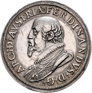 2 Thalers - Ferdinand II of Tyrol Posthumous; Hall obverse image