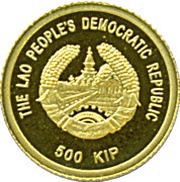 500 Kip "Panda" Coinage obverse image