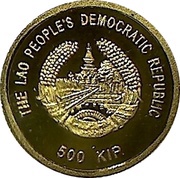 500 Kip Victory Monument of Patouxai obverse image