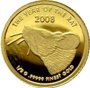 500 Kip Year of the Rat reverse image