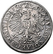 2 Thalers - Ferdinand II of Tyrol Posthumous; Hall, Austria, 1601-1604 reverse image
