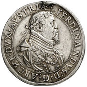 2 Thalers - Ferdinand II of Tyrol Posthumous; Hall obverse image