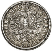 2 Thalers - Ferdinand II of Tyrol Posthumous; Hall, Austria, 1601-1604 reverse image