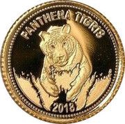 500 Kip Panthera Tigris, Laos, 2018 reverse image