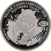 500 Kip Panthera Tigris, Laos, 2018 reverse image