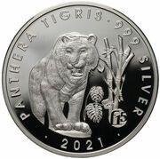 500 Kip Panthera Tigris, Laos, 2021 reverse image