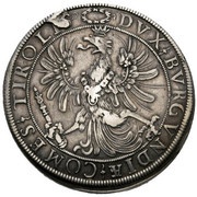 2 Thalers - Ferdinand II of Tyrol Posthumous; Hall, Austria, 1601-1604 reverse image