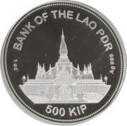 500 Kip Shwedagon Pagoda obverse image