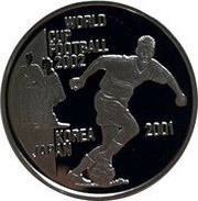 1000 Kip World Cup Football 2002, Laos, 2001 reverse image