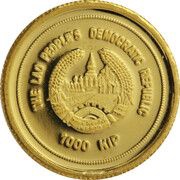 1000 Kip Rennes le Chateau obverse image