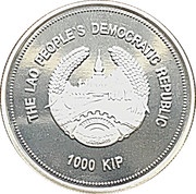 1000 Kip Olympic Games 2008 - Badminton obverse image