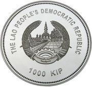 1000 Kip Year of the Dragon obverse image