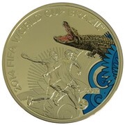 1000 Kip 2014 Fifa World Cup Brazil, Laos, 2012 reverse image