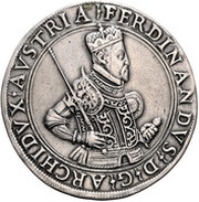 2 Thalers - Ferdinand II of Tyrol Posthumous obverse image