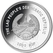 1000 Kip Lunar Year of the Snake obverse image
