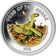 1000 Kip Lunar Year of the Snake, Laos, 2013 reverse image