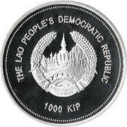 1000 Kip Olympic Games obverse image