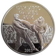 1000 Kip Rio Olympics 2016, Laos, 2015 reverse image