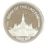 1000 Kip Olympic Games obverse image