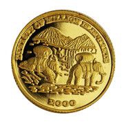 2000 Kip Dynasty of Million Elephants, Laos, 2000 reverse image