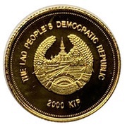 2000 Kip Pygathrix Nemaeus obverse image