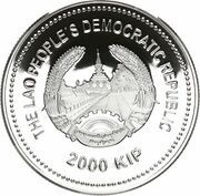 2000 Kip Year of the Dragon obverse image