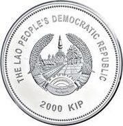 2000 Kip Year of the Goat obverse image