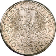 2 Thalers - Leopold V Hall, Austria, 1625-1626 reverse image