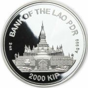 2000 Kip Year of the Tiger obverse image