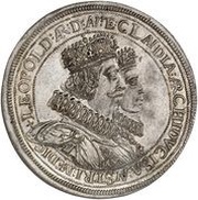 2 Thalers - Leopold V and Claudia Regency, Austria, 1626-1632 reverse image